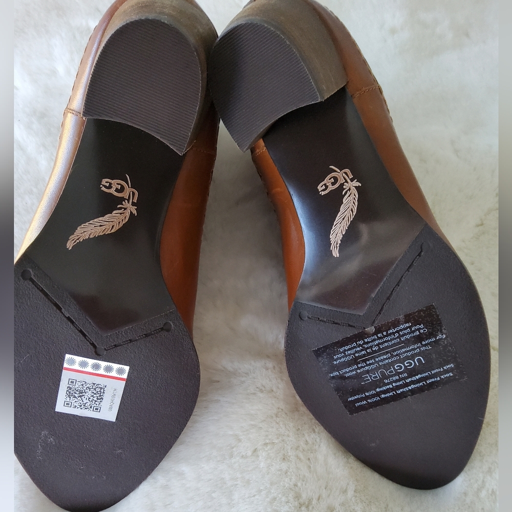 UGG Woman's Leather Charlotte Ankle Boots - Picture 5 of 16